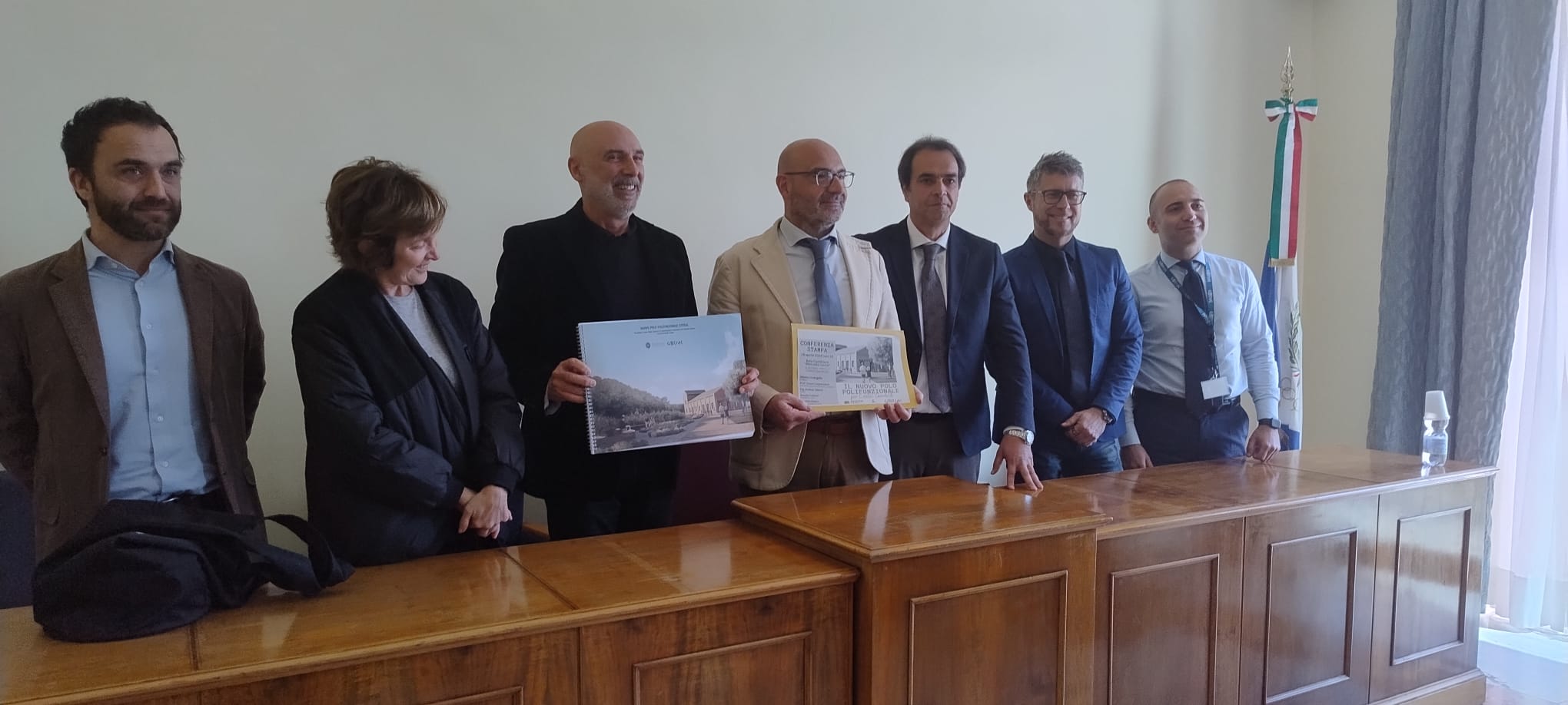 Conferenza stampa presentazione nuovo polo polifunzionale Cotral a Castel Gandolfo