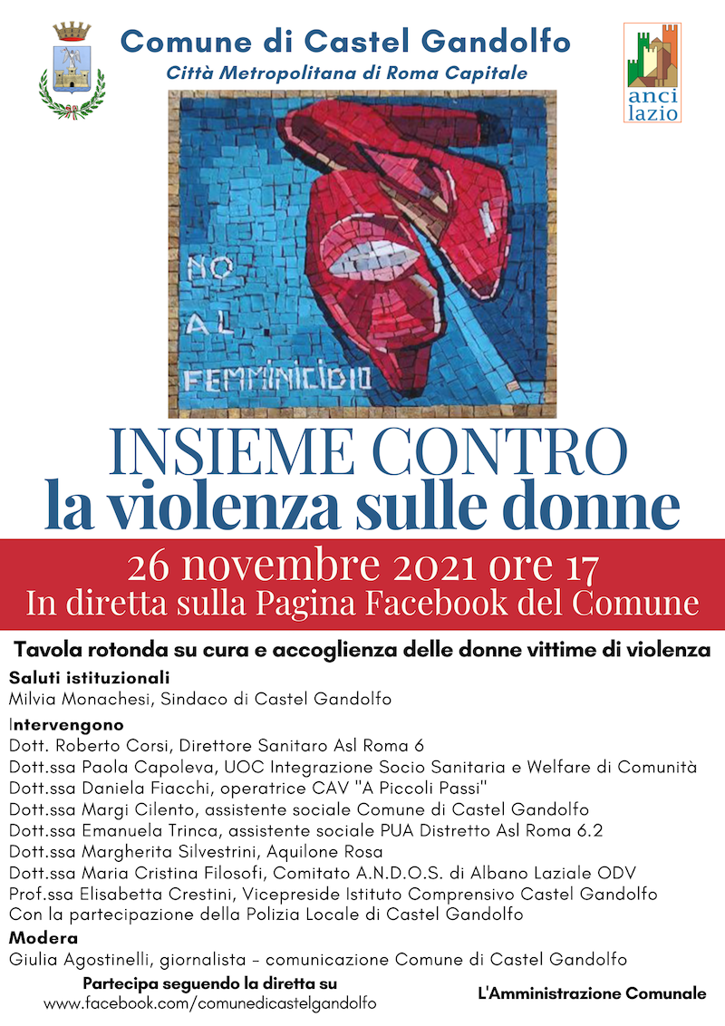Manifesto 25 novembre Castel Gandolfo
